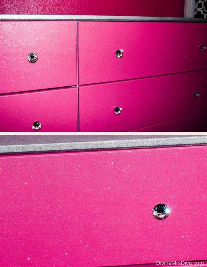 {Crafting Diva} How To DIY Glittery Painted Dresser Discourse of a